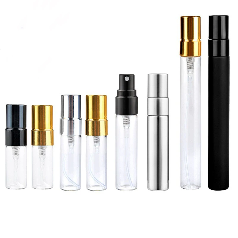 Wholesale Customized 2ml 3ml 5ml 8ml 10ml With Atomizer Small Mini Empty 10ml Glass Spray Perfume Bottle With Spray Bottle