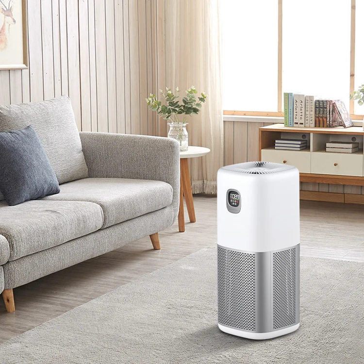 2023 Wintek Hot Sale Air Purifier H13 Ture Hepa Air Filter Tuya Smart Wifi Negative Ion Commercial Air Cleaner for Home