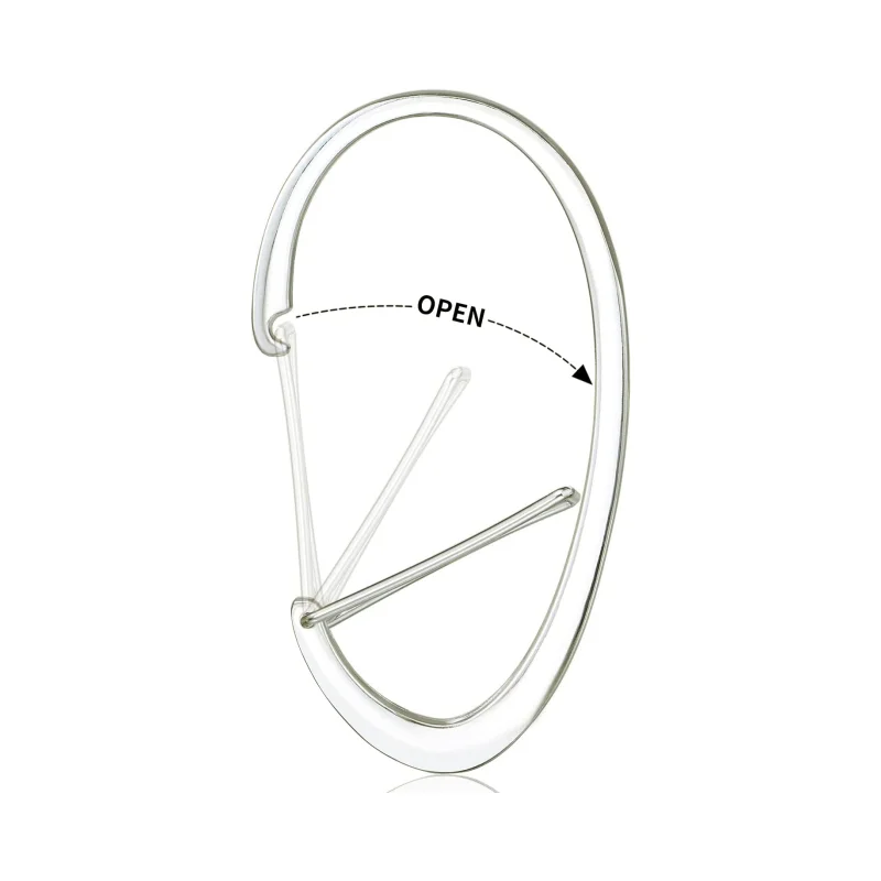 Factory Price Wholesale Silver Zinc Adjustable Curtain Rod C-Ring Tape Hook C