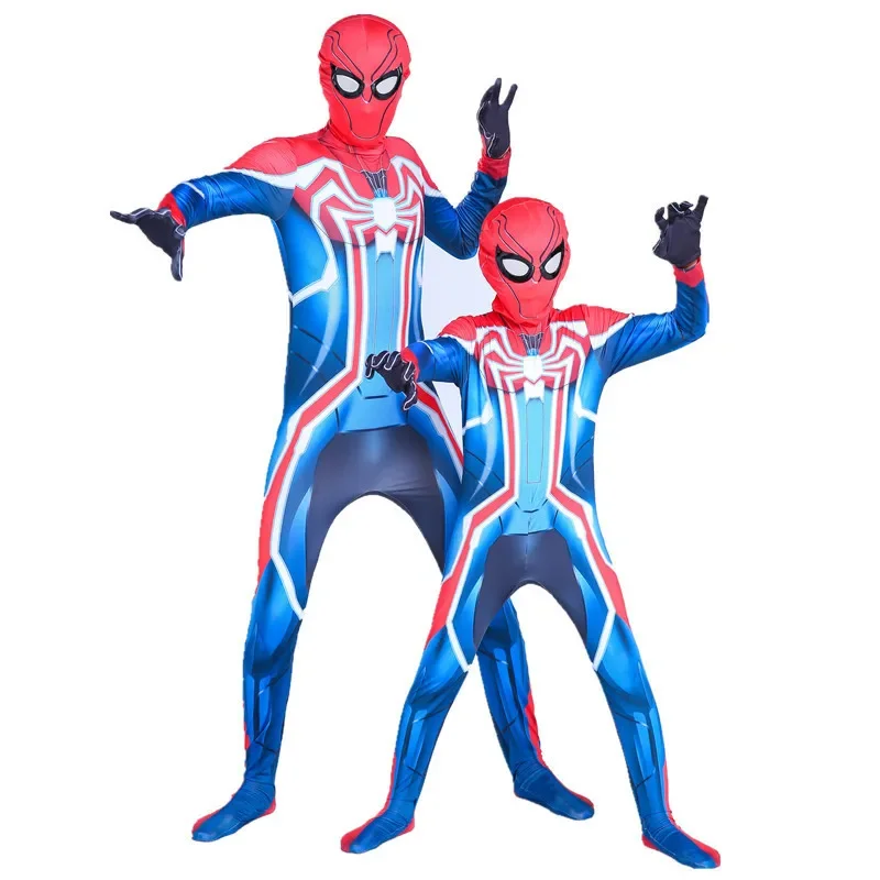 Movie Game Costume Parent-children Parallel Universe Black Spider Jumpsuit Adult Anime Cosplay Spiderman Halloween Costume