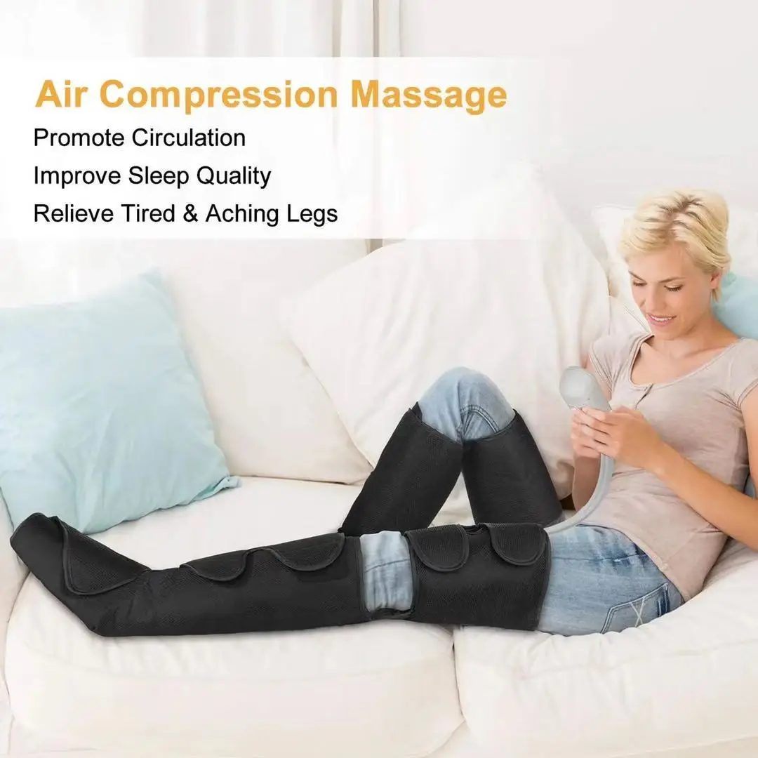 Multifunctional air pressure blood circulation heating full leg massager for circulation air compression