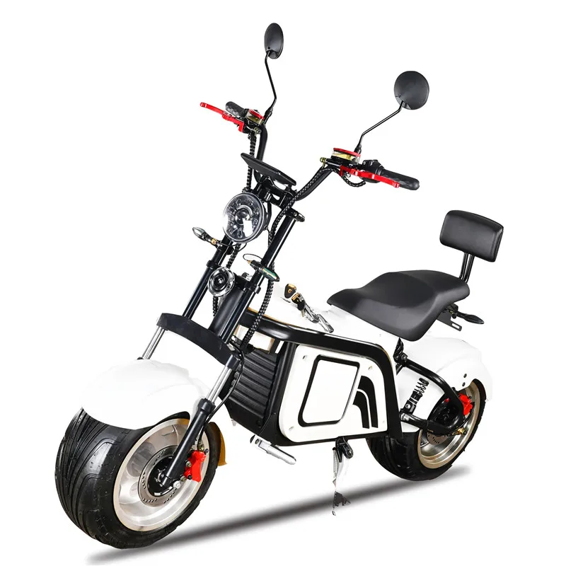 Dropshipping 2022 Latest Eec Coc Long Range 60V 30AH  2000w 3000W Fat Tire Motorcycles Electric Scooter Citycoco