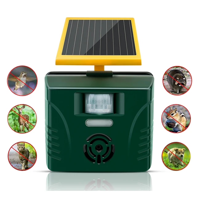 Energy saving solar electronic animal control anti pigeon dog cat repeller ultrasonic bird repellent