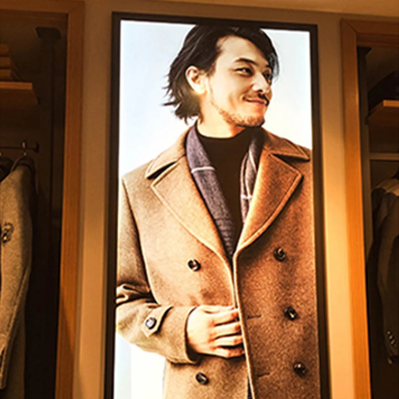 Custom Professional Car Showroom Promotional Poster Lightbox Slim Led Light Box Advertising