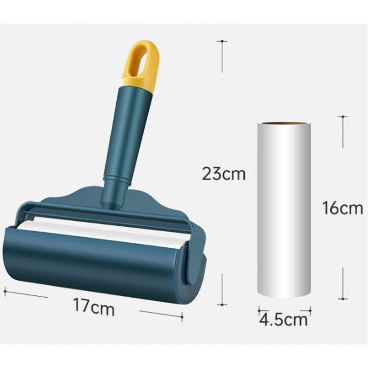 Upgrade Lint roller non-sticky dog and cat portable pet roller brush to remove hair and sticky hair