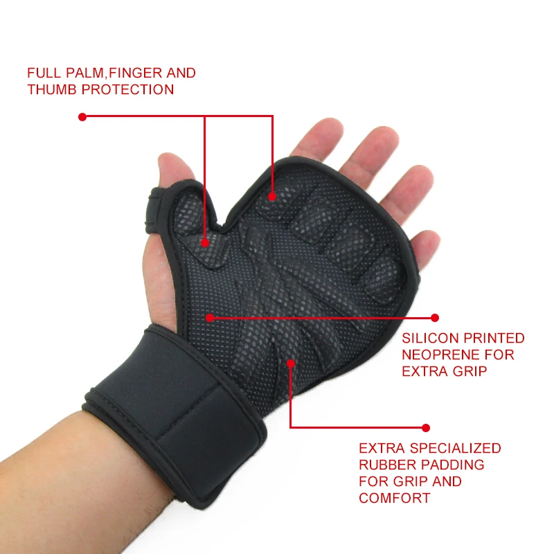 Weight Lifting Half Finger Work Out Gym Glove Sport Glove