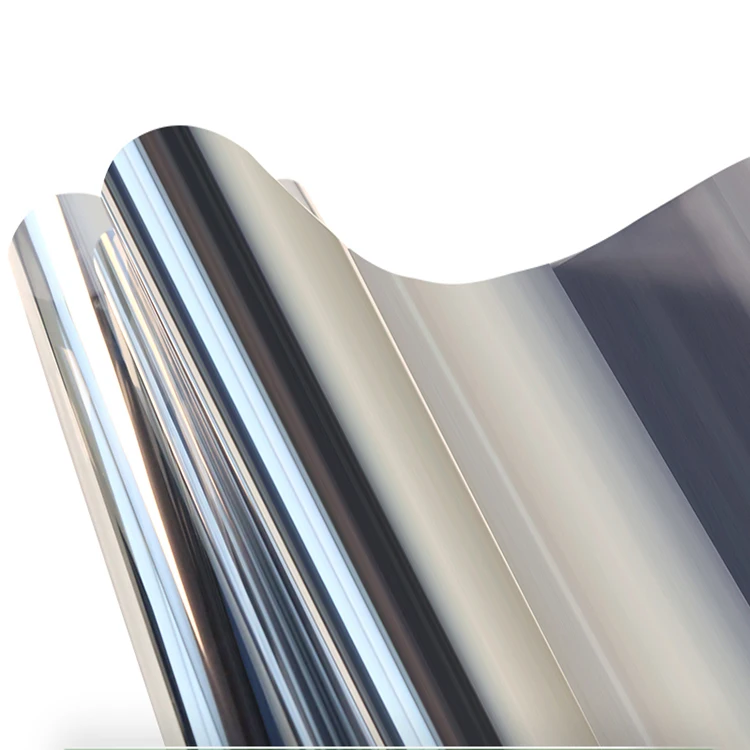 Silver Window Tinting Solar Energy saver Cling Window film UV block water proof