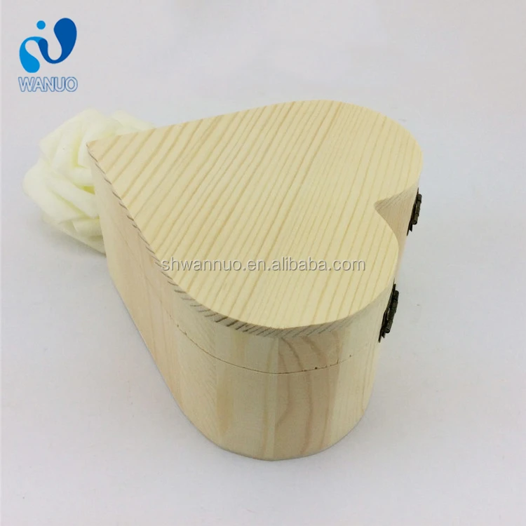WanuoCraft модные деревянные ювелирные изделия DIY любовь в форме сердца коробка для хранения Декор ремесла упаковочные коробки