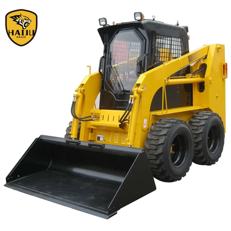 Wheel Type Skid Steer Loader JC65 75HP 1050KG With CE for Sale