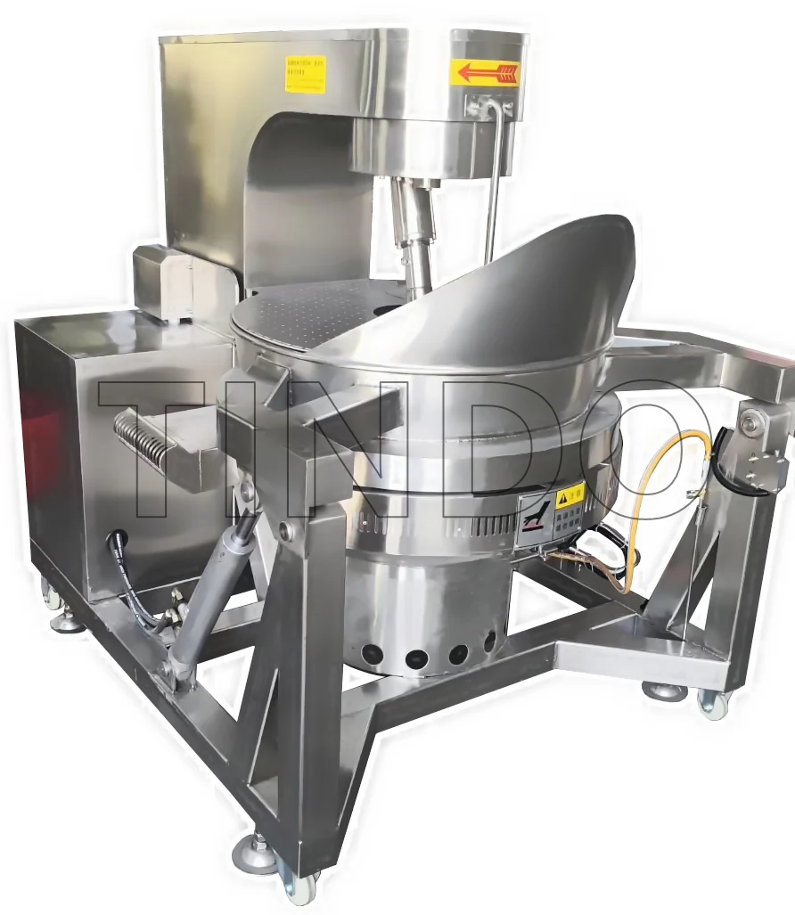 China Fully Automatic Gas Popcorn Machine SS Big Industrial Electric Caramel Coating Popcorn Making Machine Popper Maker