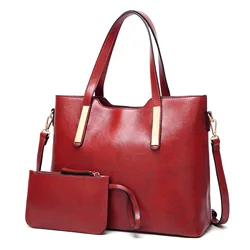 Fashion Women wholesale  high quality PU leather Shoulder Bag handbag for women