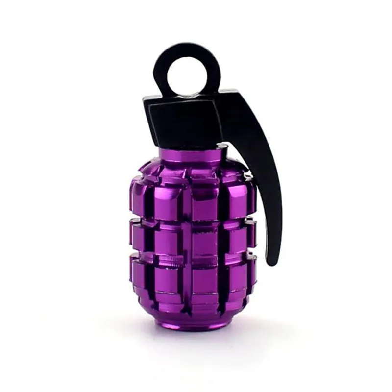 4pcs Hand grenade style personality tire valve cap General Motors bicycle motorcycle valve core cover