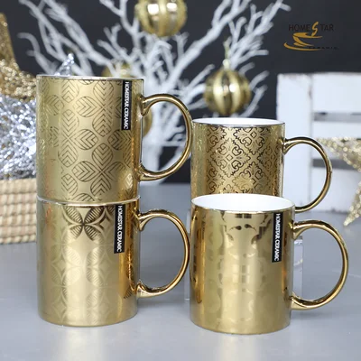 diy ceramic mug with decal from zibo ,china exported to south america