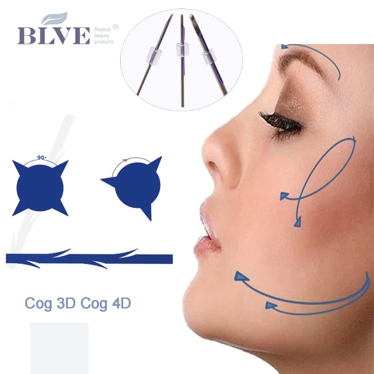 manufactures surgical sutures hilos tensores 4d faciales pdo cog thread lift