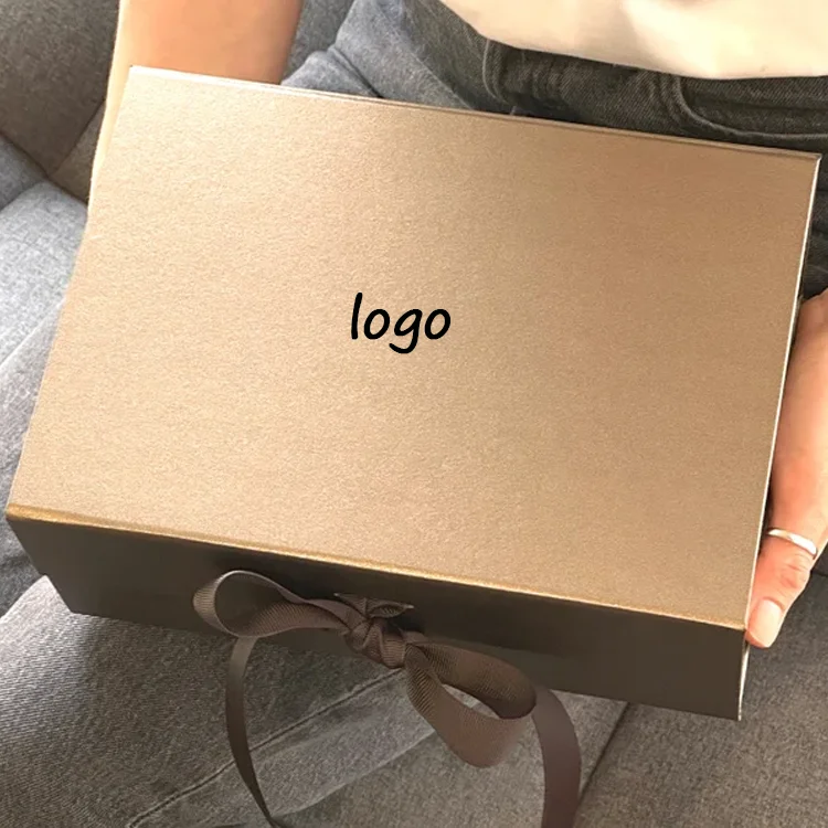 China wholesale reasonable price clothing packaging custom shirt garment folding ribbon proposal magnetic gift box