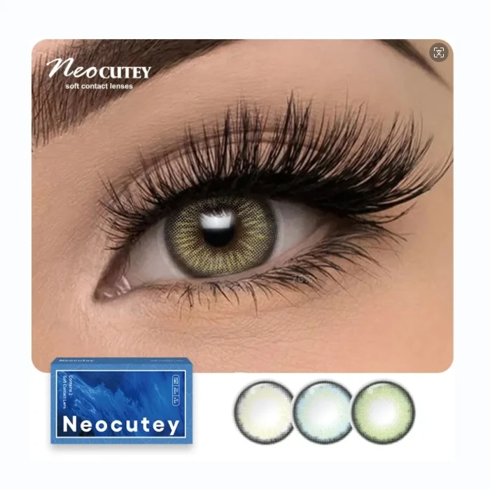 Factory Direct NEOCUTEY 14.0mm 3 Tone Colored Contact Lenses Wholesale Yearly Disposal Circle Soft Lens