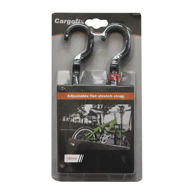 
8mm GS certified elastic bungee cord with carabiner hooks 