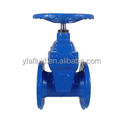 BS5163 DIN3352 F4/F5 PN10/16/25 чугунный GGG50 Не поднимающийся шток эластичный 6-дюймовый запорный клапан