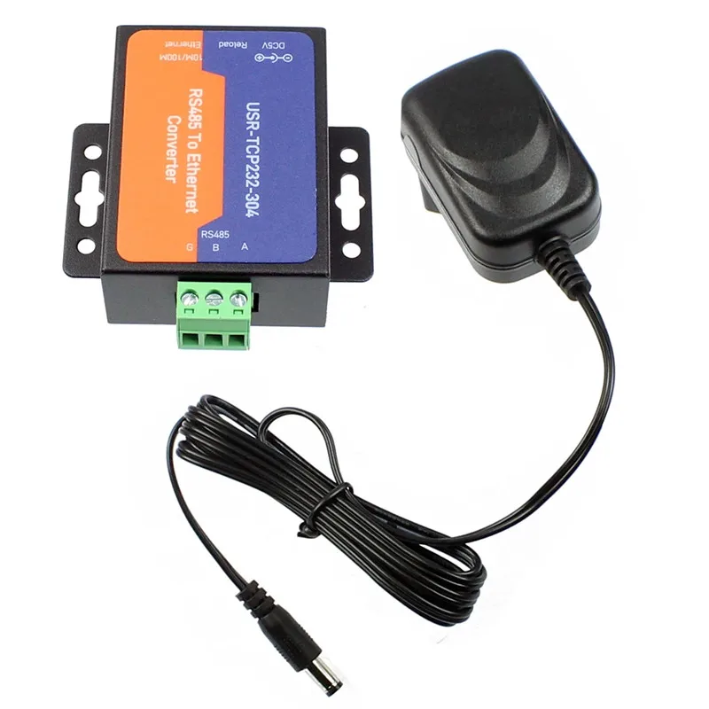 USR-TCP232-304 Serial RS485 to TCP/IP Ethernet Server Converter Module with Built-in Webpage DHCP/DNS Supported