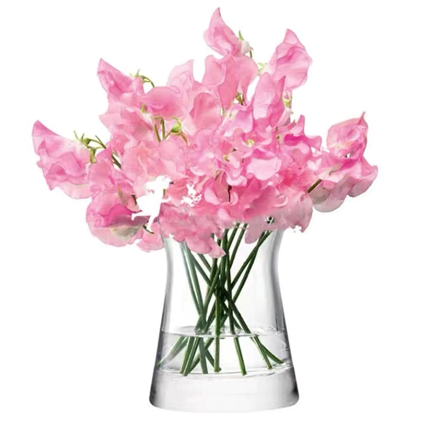High quality Creative Home Decoration Crystal thick bottom heavy waist spirit shot Whiskey Glass Tabletop Flower Vase