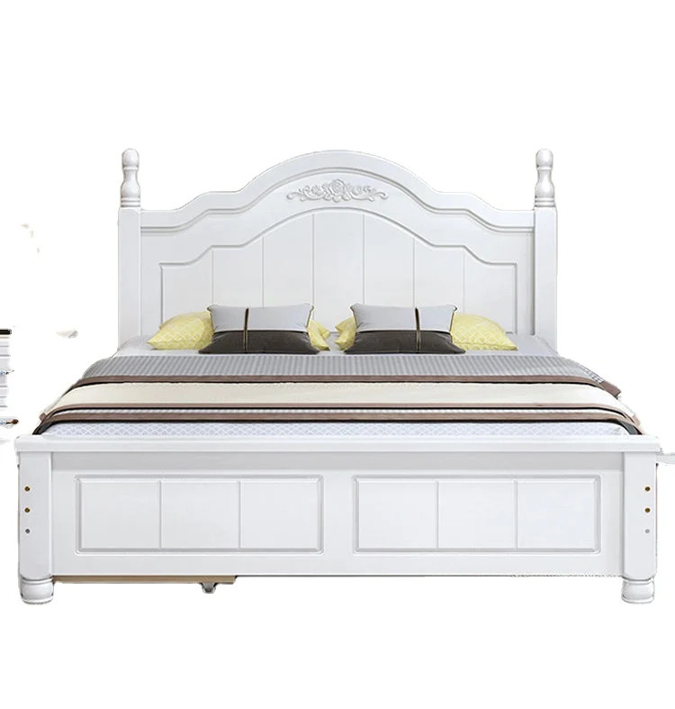 
High Quality Best Price King/Queen/Single White Storage Bed 