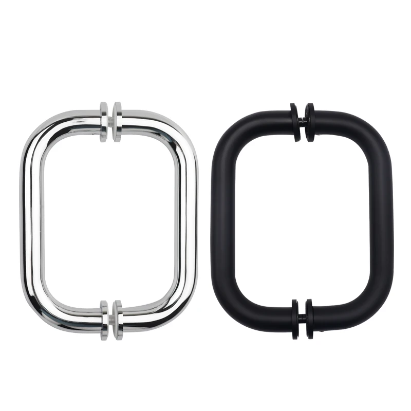 Shower Hardware America CRL Series Door Handle Brass Chrome Round Tube Square Tube Pull Handle