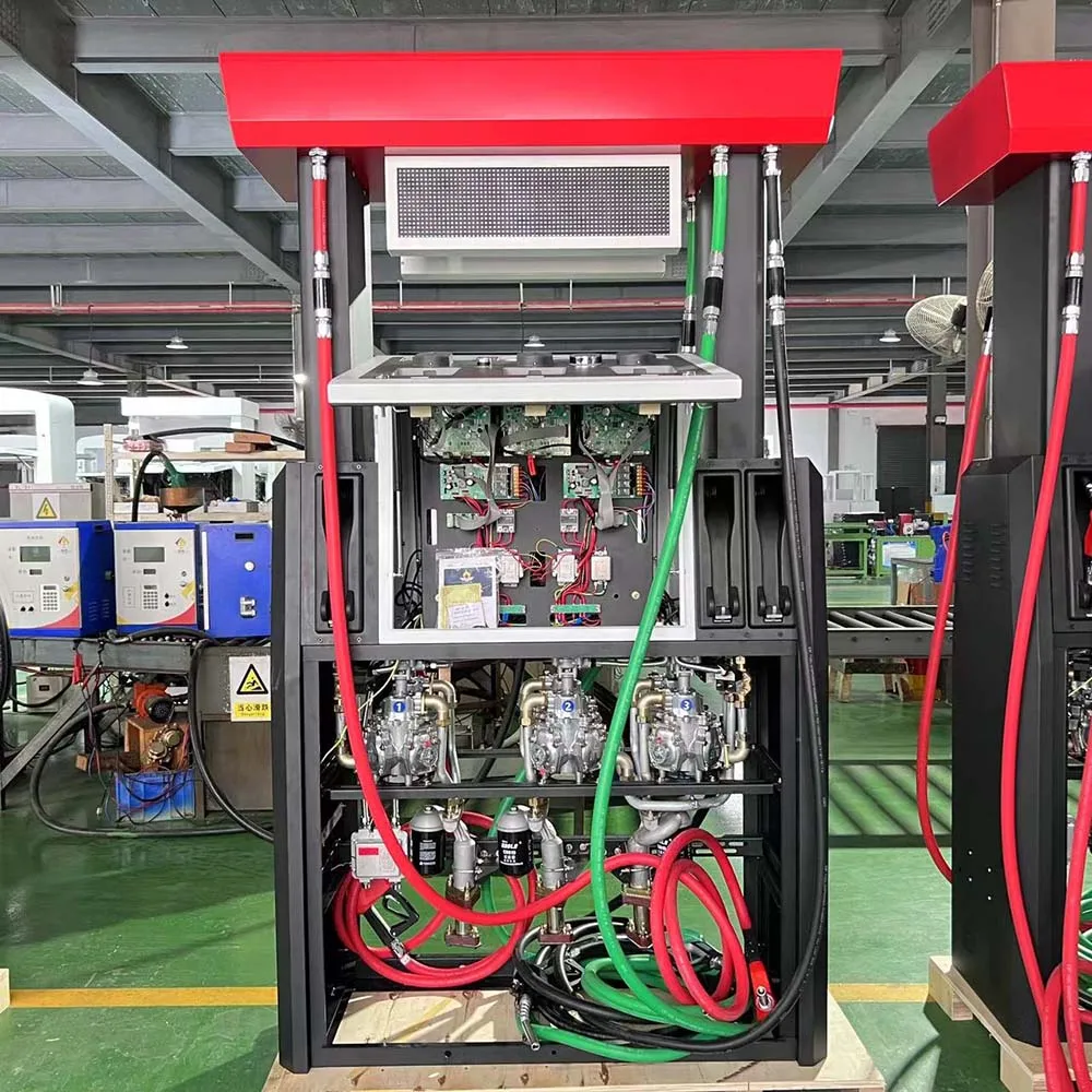 HIPECH 2 Products 2 Nozzles petrol fuel dispenser pumps  for Gas Station