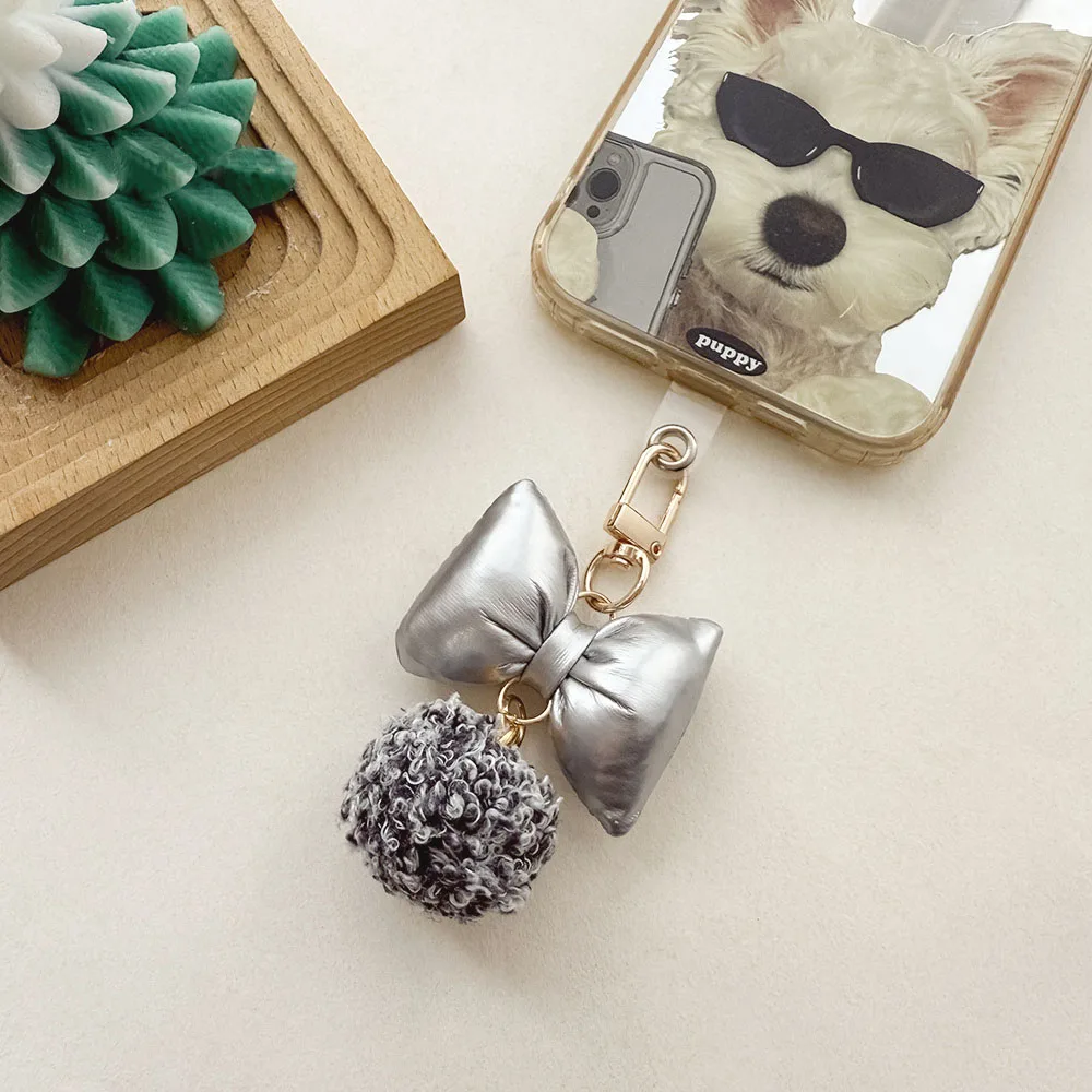 Leopard Print Leather Bow Pendant Keychain Fashion Accessories with Unique Style