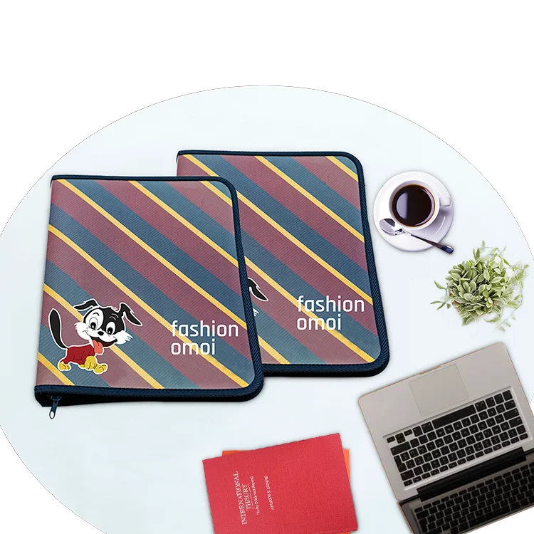 Custom Printing Document Bag Zipper File Case Bag Storage Document Folder