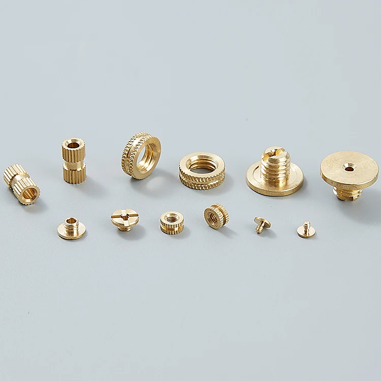 Custom Hardware Accessories Parts Brass Fasteners Threaded Inserts Rivet Nut Copper Screw Nut