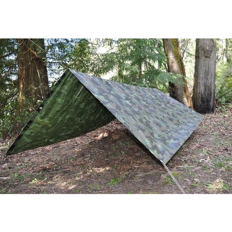 PE Camo Tarps Sunproof Tarpaulins Waterproof Other Fabric Stretch Tent Fabric Waterproof Woven Plain Bales Coated
