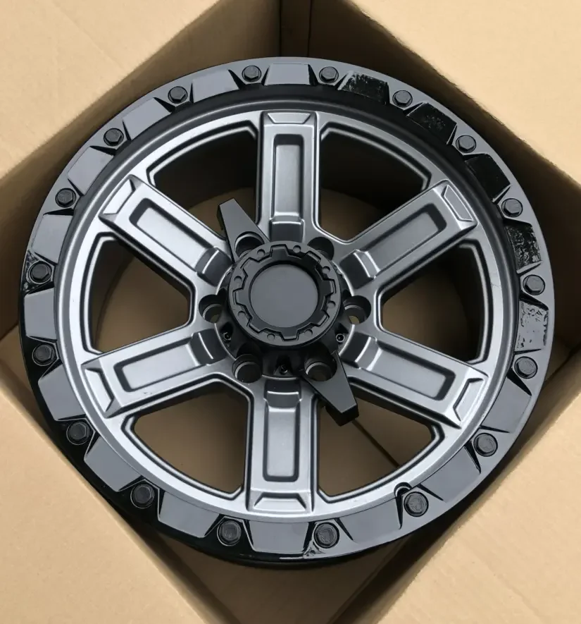 Luxury Flow Forming Black Gold Color for BLACK MAMBA Offroad Car Alloy Wheel Rim 17X8.5 inch