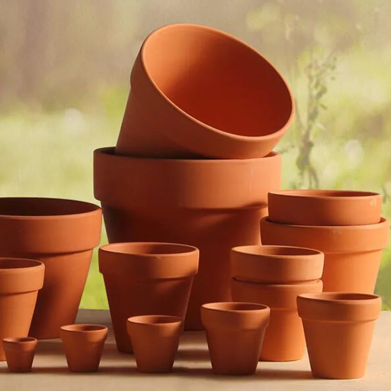 different sizes cheap indoor outdoor clay terracotta flower pot