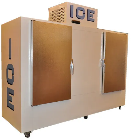 Outdoor/Indoor Ice Merchandiser with Cold Wall System