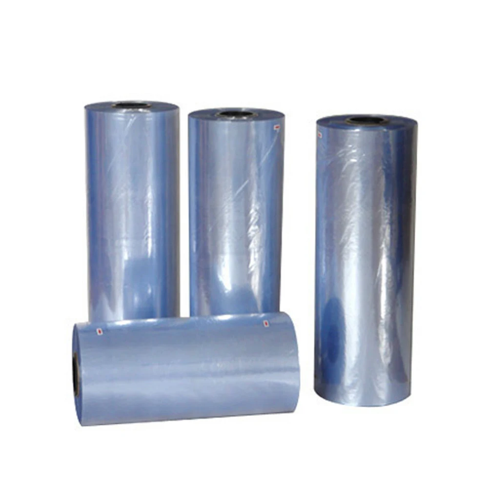 Guangdong China Factory Made Plastic PET/PVC/PE/POF Custom Packaging Shrink Film On Roll For Sealing Food And Beverage