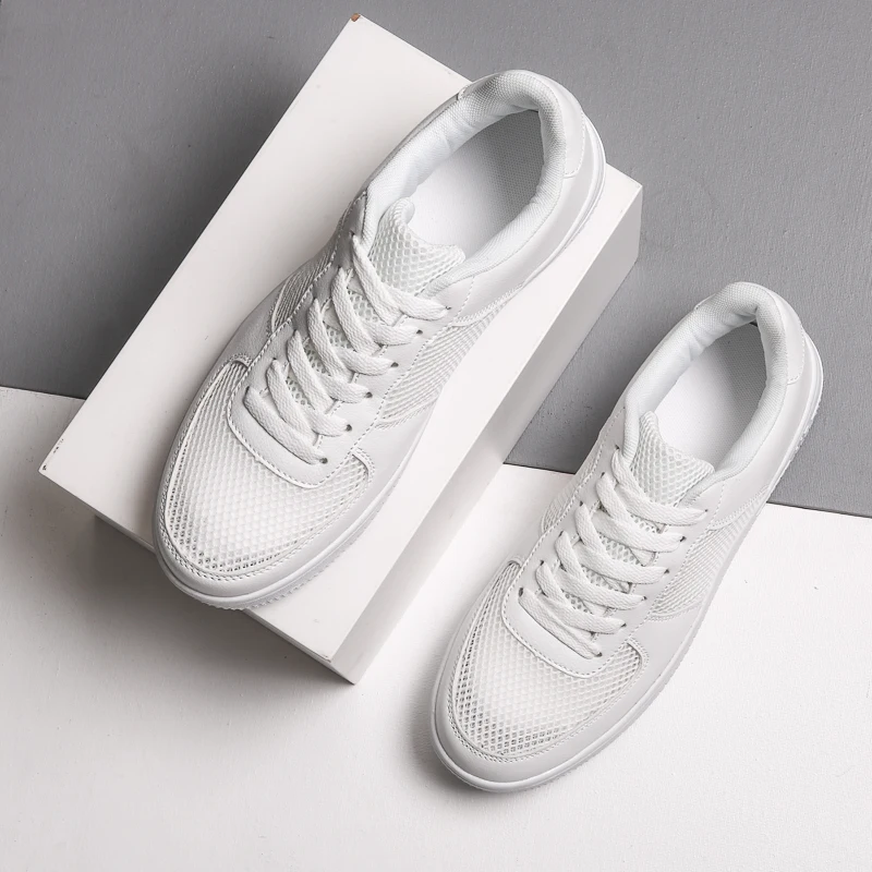 
Lovers of large size men and women fashion hot style mesh breathable PU outsole board shoes 