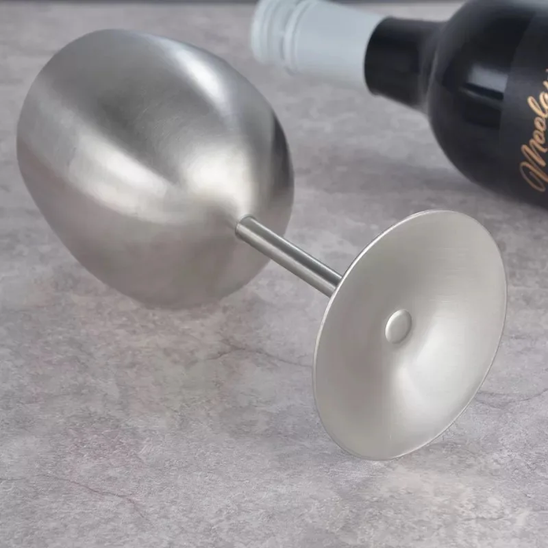 cocktail silver copper plated custom logo champion metal stainless steel goblet wine glass