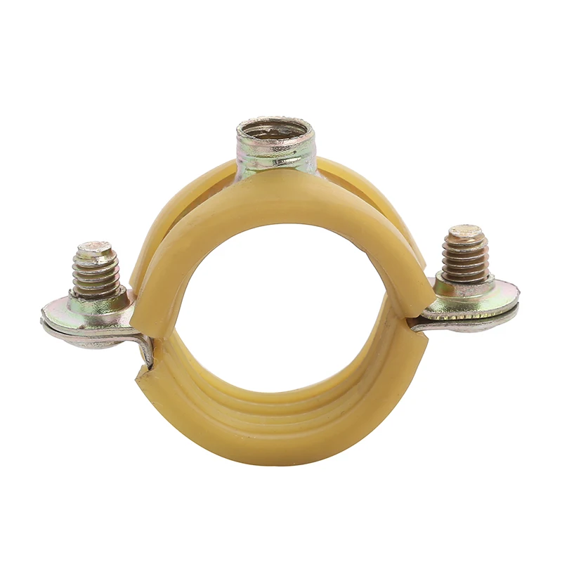 Высокое качество, оптовая продажа, трубный зажим с внутренней желтой резиной для трубки из натурального газа