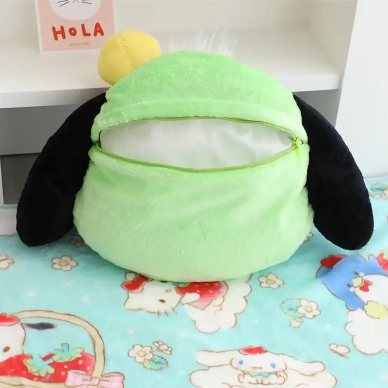 RJ Cute kulomi Plush Toy Pillow with blanket 2 in 1 Cartoon Winter Warm Blanket Anime Doll Plushies Back Cushion Sofa Bed Gifts
