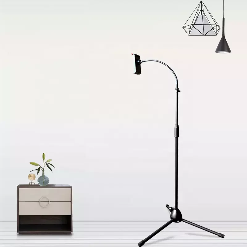 Factory Production Goose Neck Lazy Live Streaming Mobile Tripod for 3.7' 7' Universal Smart Phone Holder