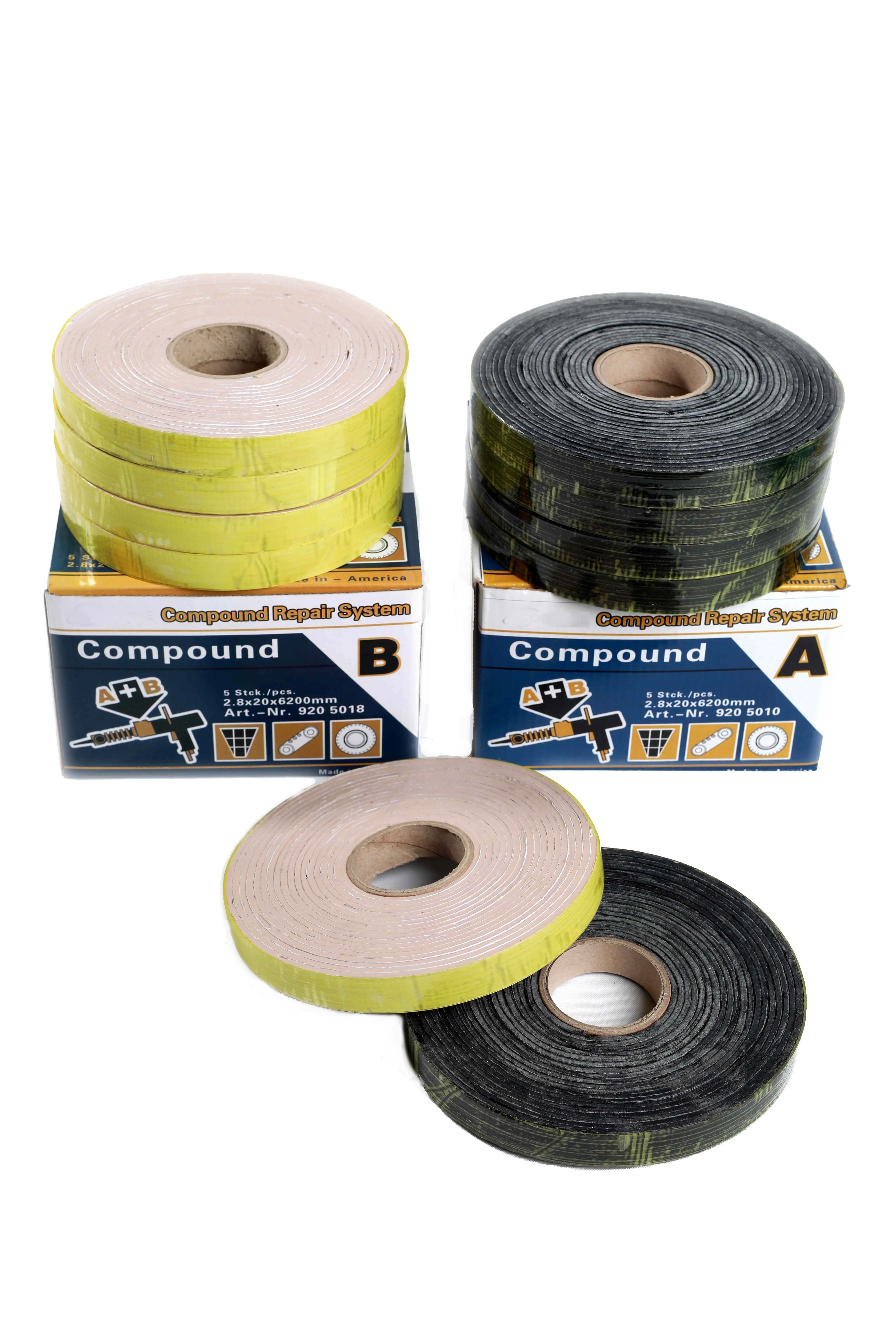 High quality made in China two Component Repair Strip(compound A+B), T2 extruder gun