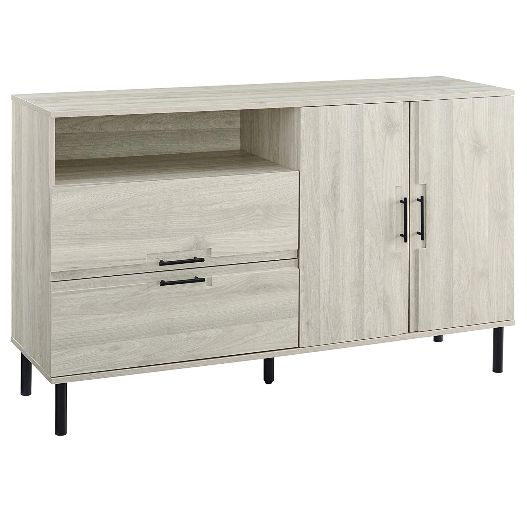Modern Cabinet Door and 2 Drawer Storage Sideboard Buffet