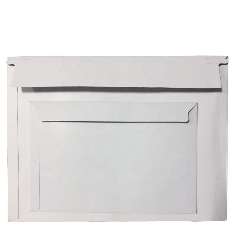 
Custom Printing Cardboard Envelope Rigid Shipping Mailer Durable Paper Mailer Envelope For Invoices/Documents 