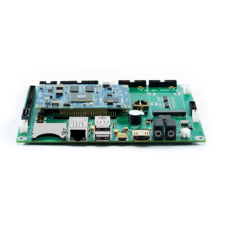  Изготовление на заказ I.mx6 A-R-M A9 quad core IoT материнская плата с 3-ch