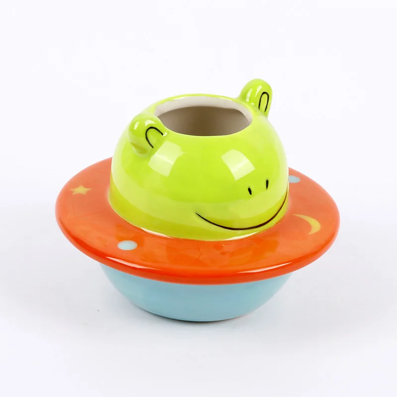 Home Decor Gift Flower Pots Ceramic Animal Succulent Planter Cute Frog Animal Flowerpot