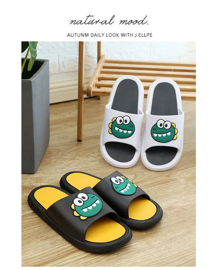 wholesale spring bedroom home outdoor one word drag flat heel  Fashion non-slip PVC thick sole summer slippers men and women