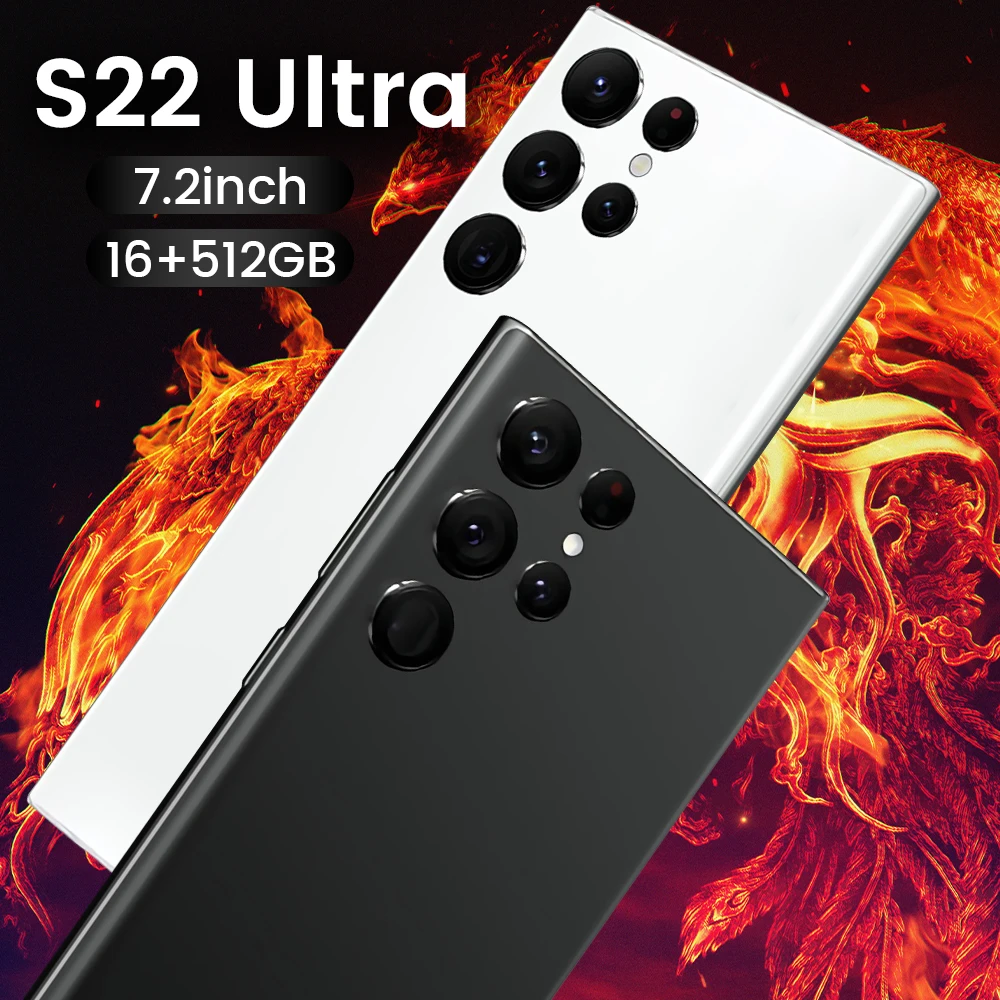 7.2 Inch S22UItra  Smartphones Brand New5G Network Cellphone 16G+512GB 24+48MP Dual Sim Android Unlocked Mobile Phone