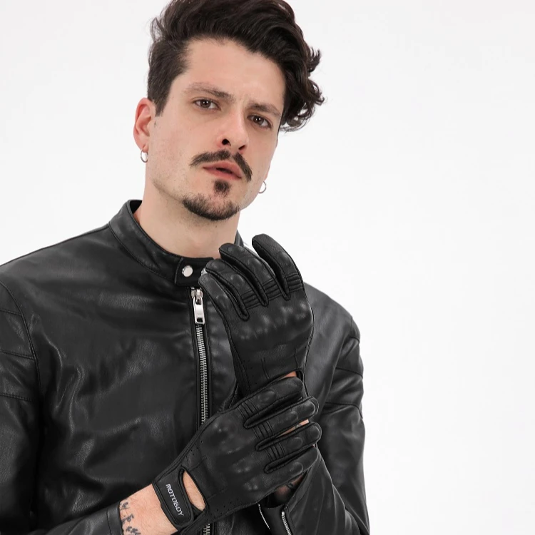 Unisex Hot Selling Full Finger Motorcycle Sport Leather Motorcycle Gloves