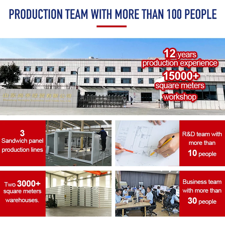 SH Factory Prices Expandable mobile Detachable Residential mobil Container House 40 Feet Luxury With One Bedroom Hotel Use