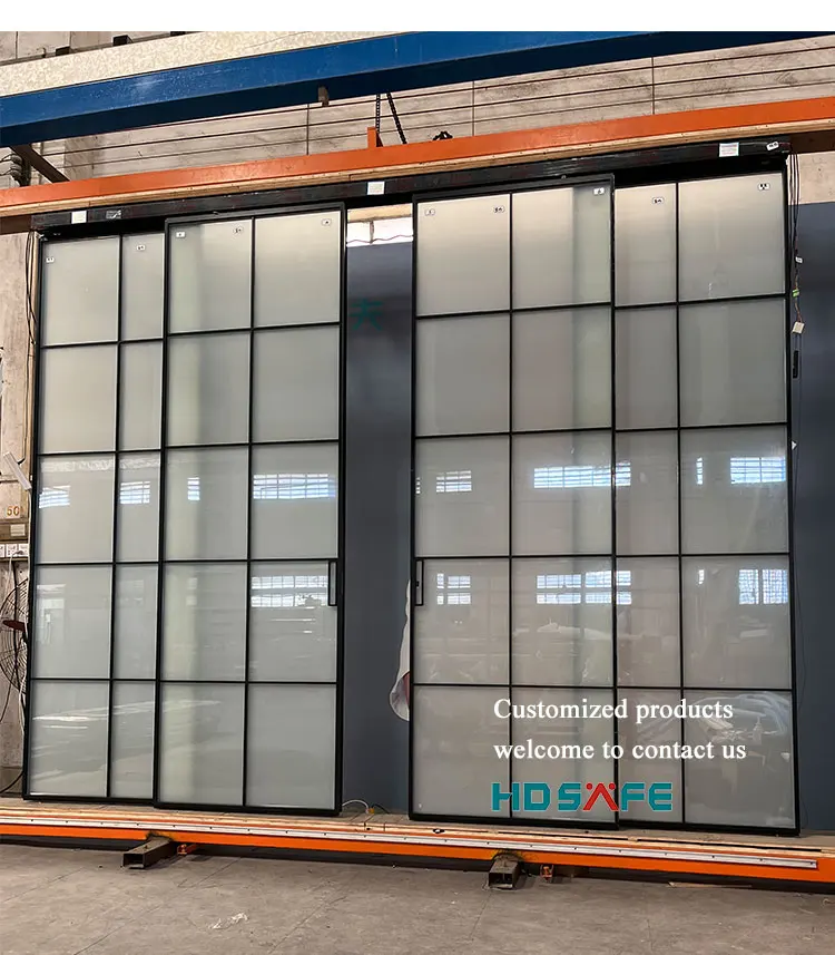 Auto Sliding Door System Electric Sensor Sliding Door system with smart glass Automatic Motor App Control Infrared Electrically